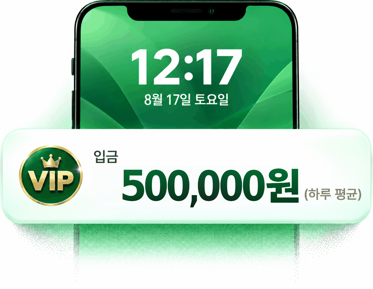 VIP 입금 500,000원 (하루 평균)
